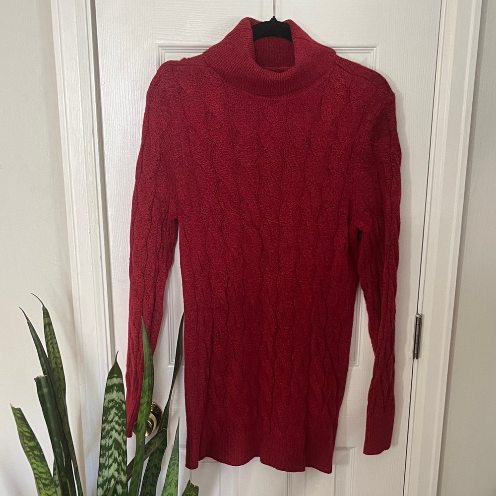Croft & Barrow Women's Rich Red Turtleneck Sweater